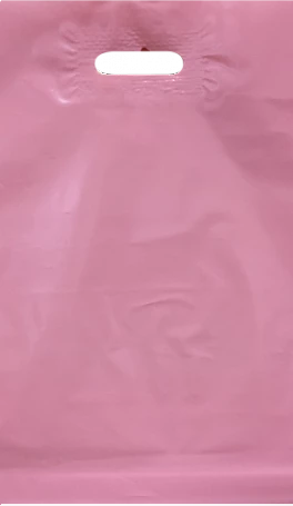 Пакет ПВД 20x30 см с ручкой, розовый